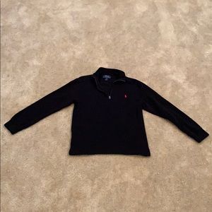 Boys Polo half zip sweater